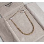 Antikes Diamantcollier, um 1870, Gelbgold 585, ausgefasst mit 67 Diamanten (Altschliff und