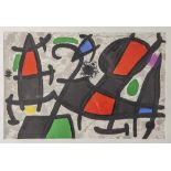 Miro, Joan (1893-1983), ohne Titel, Farblithografie, abstrakte Komposition in Rot, Blau, Grün,