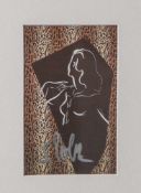Polke, Sigmar (1941-2010), "Frau vor dem Spiegel", 1966, Multiple, u. sign. Ca. 8,5 x 14 cm, PP,