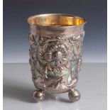 Becher, im Stil des 17. Jahrhunderts, Silber 925, wohl USA, gemarkt: Manufakturmarke (undeutl.),
