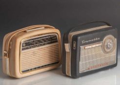 Zwei tragbare Radios wohl 50er Jahre, Nordmede "Transita und Ingelen" - TR 500 (Funktion nicht