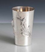 Becher, Jugendstil, Wilhelm Binder, Schwäbisch Gmünd, Silber 800, gemarkt: Modellnr. 13850, Halbmond