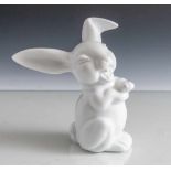 Figurine, lachender Hase, Rosenthal, grüne Manufakturmarke (1 Schleifstrich), Classic Rose,