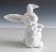 Figurine, lachender Hase, Rosenthal, grüne Manufakturmarke (1 Schleifstrich), Classic Rose,