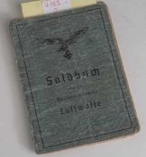 Soldbuch Luftwaffe III. Reich, Luftgau Westfrankreich 1943