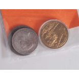 Konvolut von 3 Münzen/Medaillen, bestehend aus: a) 3 RM, 1911, Wilhelm II., A, b) 5 RM, 1908,