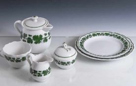 Konvolut Serviceteile, 6-teilig, Meissen, blaue Schwertermarke, Porzellan, Form "Neuer