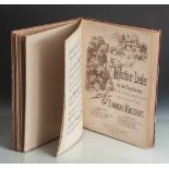 Notenbuch, M. Ratz, Antwerpen, "Neue Lieder et Salonstücke - Vier Lieder für eineSingstimme", Ludwig