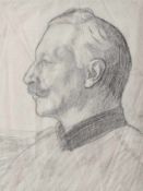 Portrait Kaiser Wilhelm II, Bleistiftzeichnung, laut Information des Einlieferers aus demNachlaß von