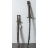 Wakizashi, Japan, aufwändig gearb., Alter unbekannt. L. gesamt ca. 76 cm.