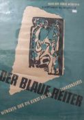 Ausstellungsplakat, "Der Blaue Reiter- München und die Kunst des 20. Jahrh.","Haus derKunst München"