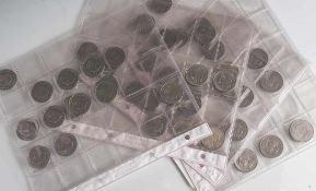 Konvolut von insgesamt 45 2 DM Münzen, Adenauer, Heuss.