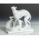 Figurengruppe "Windspiel", Meissen, blauer Schwertermarke, Form-Nr. 78701, Entwurf OttoPilz (1876-