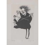 Degenhardt, Gertrude (geb. 1940), Blatt aus Da Capo (1991), Lithographie, No. 44, bez.,handsign. Ca.