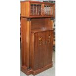 Vertiko/Beistellschrank, Frankreich, 1920er Jahre, Art Deco, Mahagoni u. andereEdelhölzer, in der