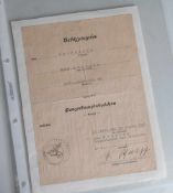 Besitzzeugnis Panzerkampfabzeichen in Bronze, Gefreiter H. Böttger, 3./Pz.Aufkl.Abt. 88,Im Felde 13.