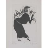 Degenhardt, Gertrude (geb. 1940), Blatt aus Da Capo (1991), Lithographie, No. 19, bez.,handsign. Ca.