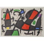 Miro, Joan (1893-1983), ohne Titel, Farblithografie, abstrakte Komposition in Rot, Blau,Grün, Gelb