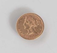 Five Dollar, Goldmünze, United States of America, 1897, DM. ca. 21,5 mm, ca. 8,5 gr.