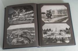 Postkarten-Album mit ca. 113 versch. Karten, Nachkrieg 1950er/60er Jahre.