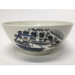 'Boat race day' large bowl by Eric Ravilious for Wedgwood 1938