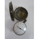 Late Georgian Silver pair cased verge pocket watch