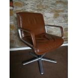 Wilhhahn Delta 2000, leather office chair