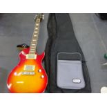 Maverick electric guitar and case