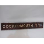 Great Western Railway signal box name board - Cockermouth