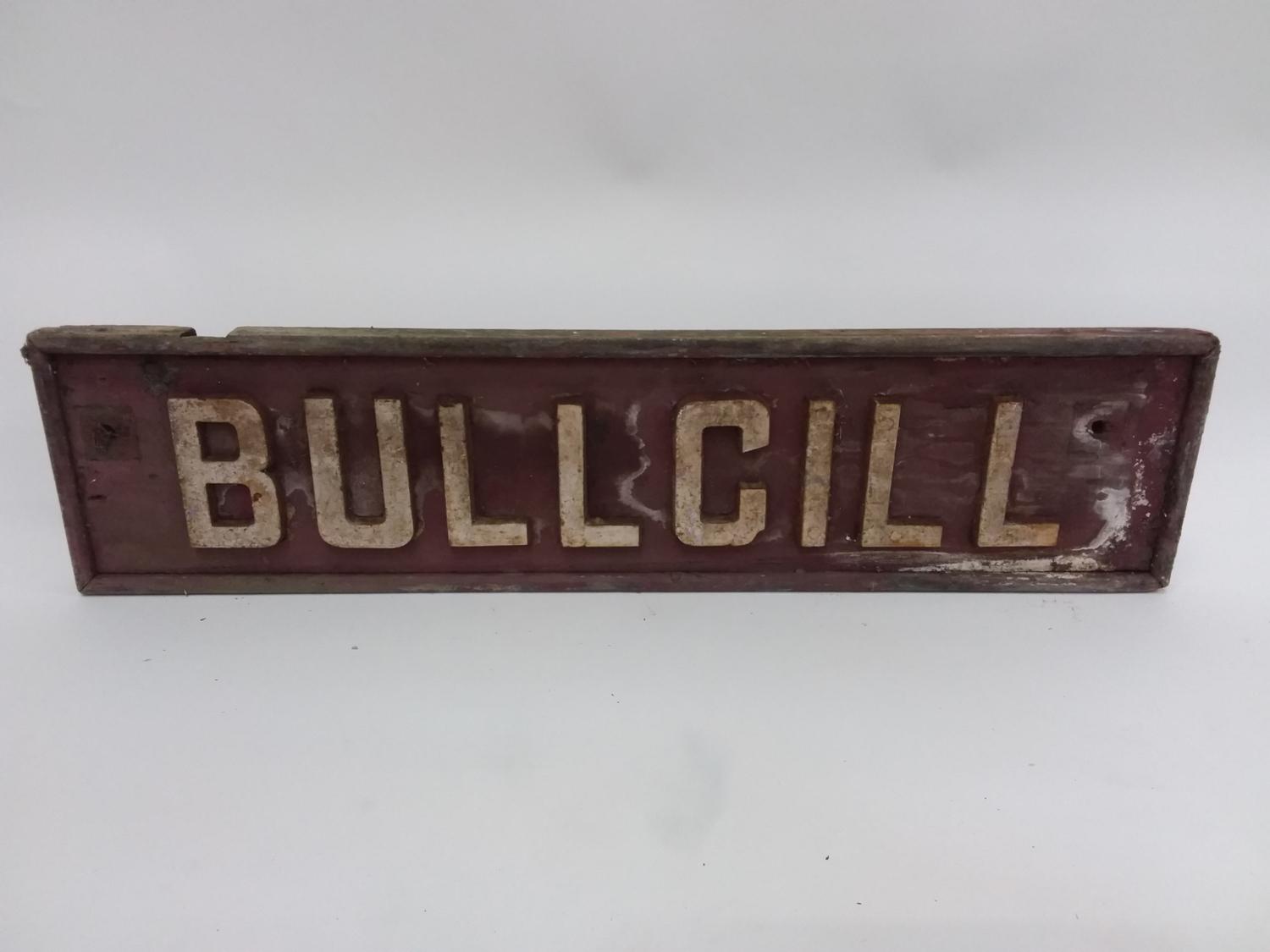 Great Western Railway signal box name board - Bullgill