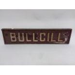 Great Western Railway signal box name board - Bullgill