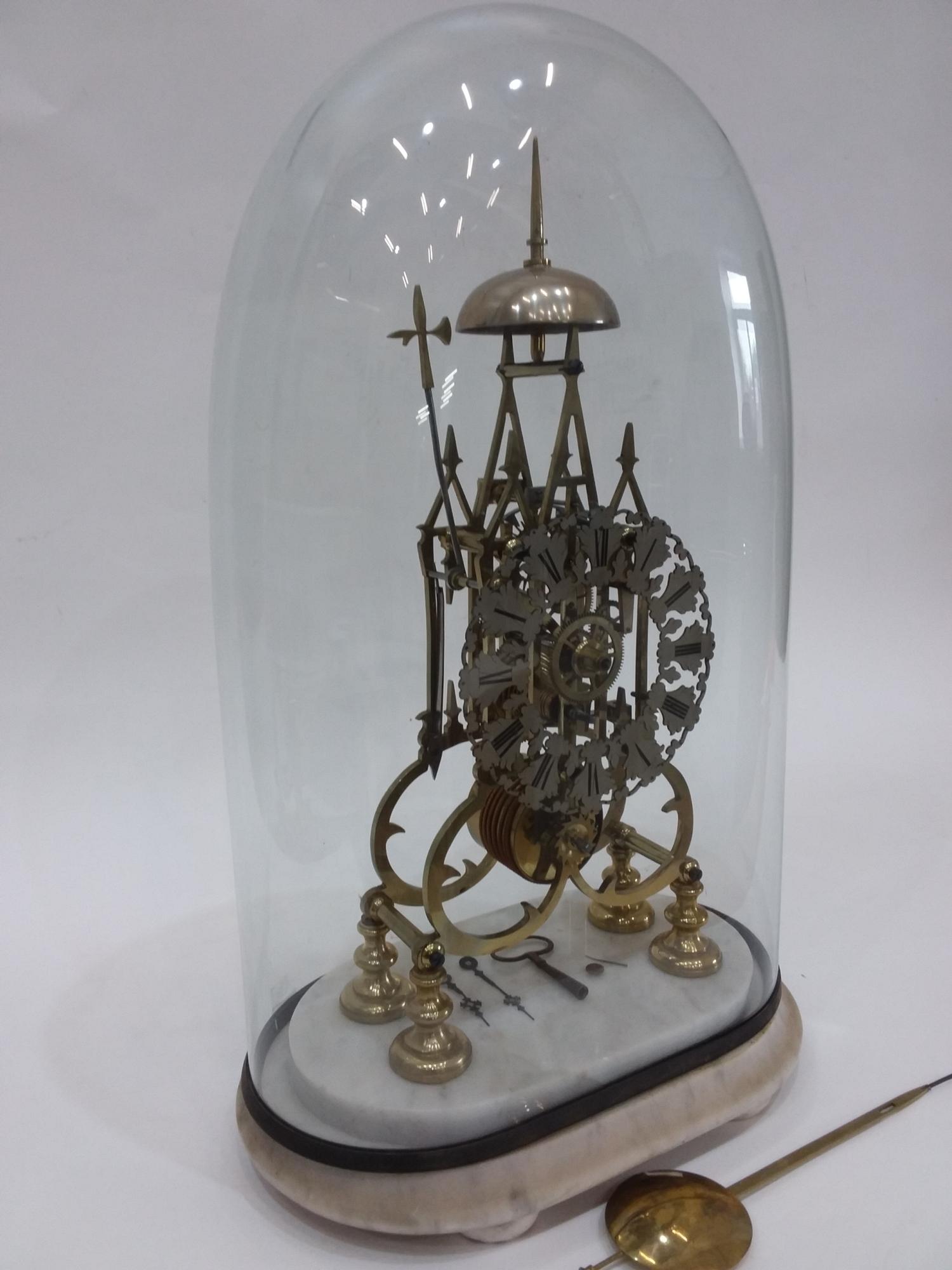 Victorian Single Fusee Skeleton Clock circa 1880 - Image 2 of 11