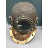 An original vintage Japanese TOA 12 bolt Diving Helmet