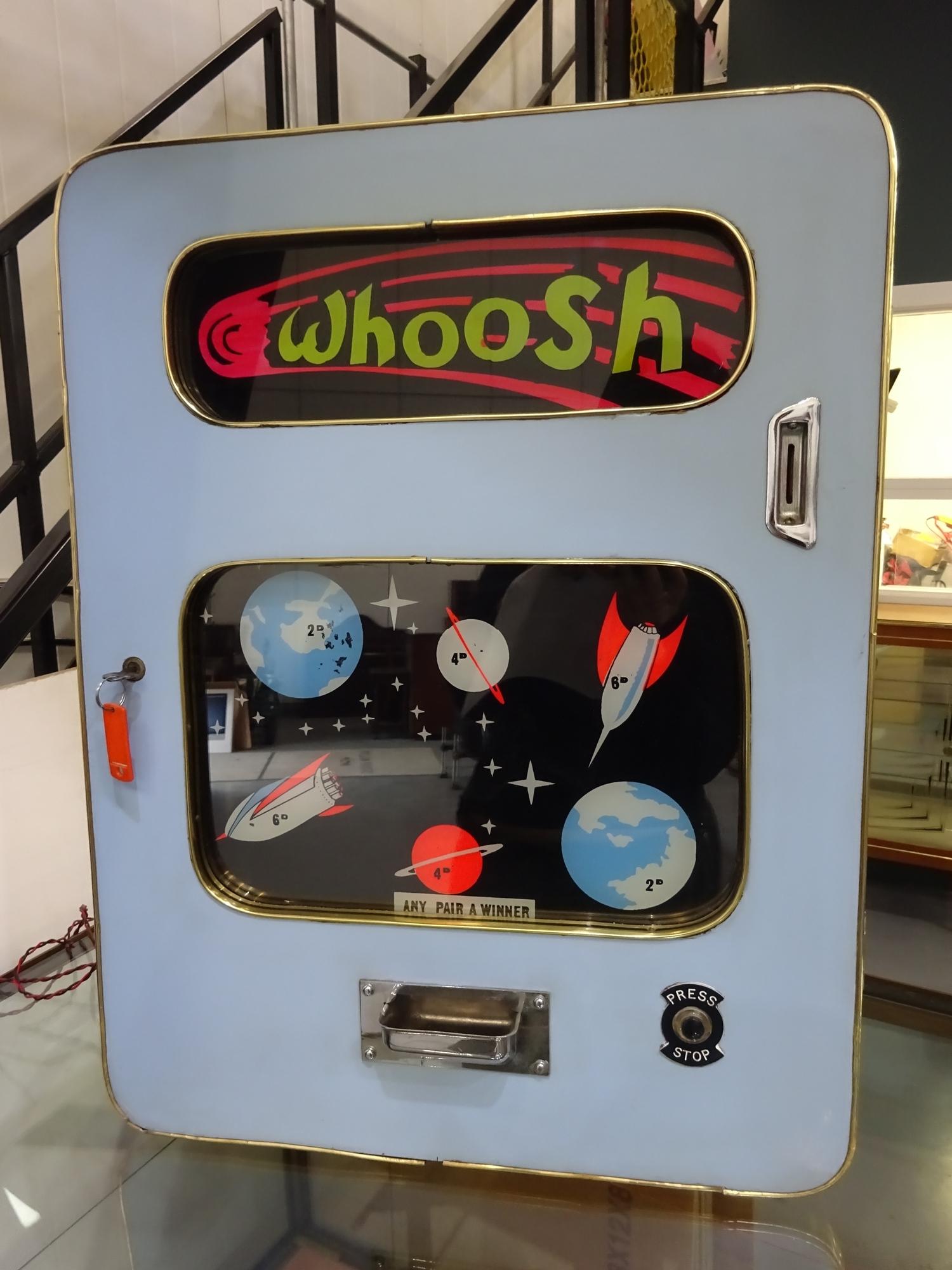 WHOOSH vintage arcade machine