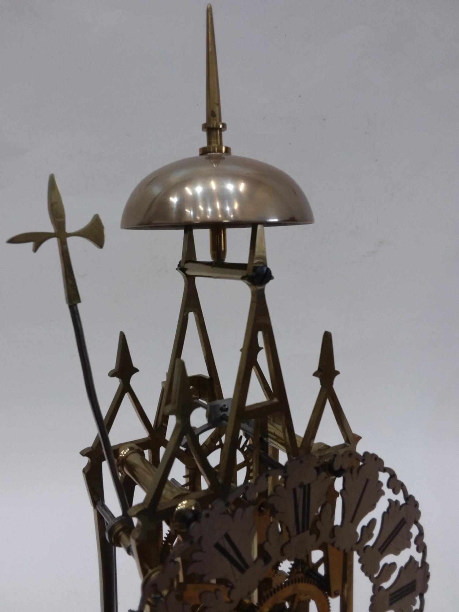 Victorian Single Fusee Skeleton Clock circa 1880 - Image 5 of 11