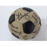 Football signed by the Liverpool team in the early 80's