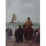 Print of fishermen - Unknown signature