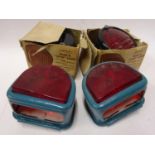 Pair of vintage Rubbolite rear stop lamps- model no 7. Possibly MG.