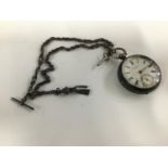 E Kaltenbach Pocket Watch with a desirable Albert Silver Chain