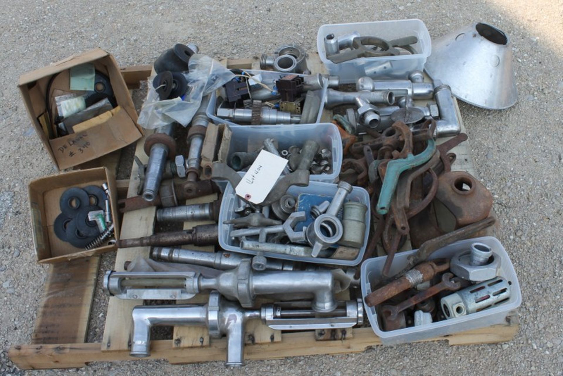 Huge Lot of Assorted Separator parts most DeLaval. Some unused including gears shafts, bearings,