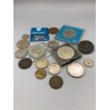A selection of various coins