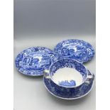 Copeland Spode Italian England teacup, saucer, plate and bowl.