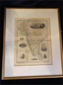 An antique map of Southern India