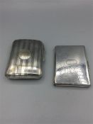 Two cigarette cases