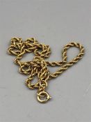 A 9ct gold necklace (17.6g)