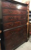 The item is a chest-on-chest, with a Secretaire desk c.1820. Dimensions - c. 5ft6in wide, 3ft