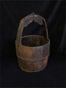 A wooden pail