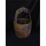 A wooden pail