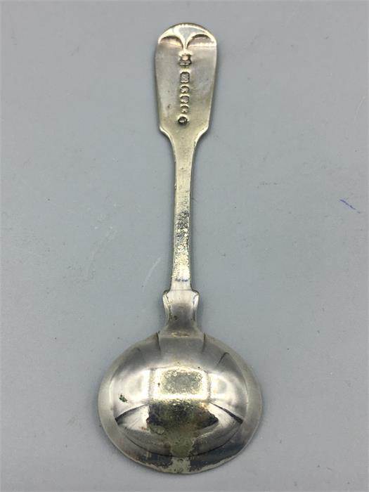 A silver mustard spoon - Image 3 of 3