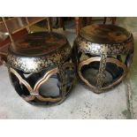 A Pair of Chinese lacquered tables